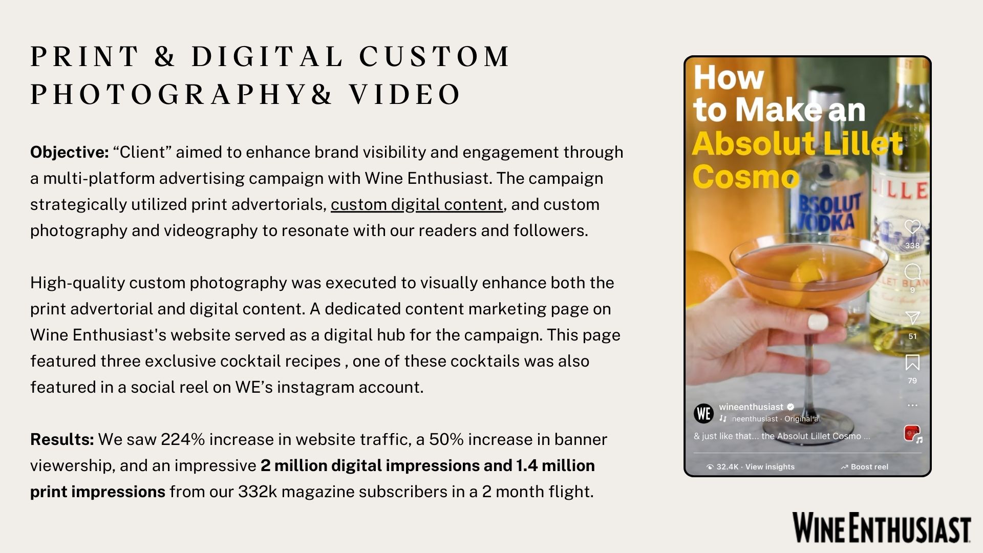 Print, Digital Custom Photography, & Video